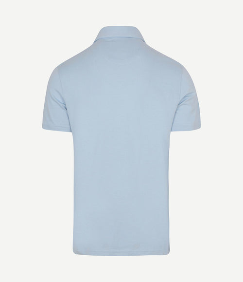The James poloshirt lichtblauw