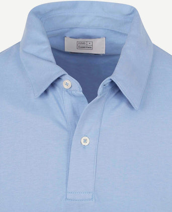 King essentials the James poloshirt mid blauw