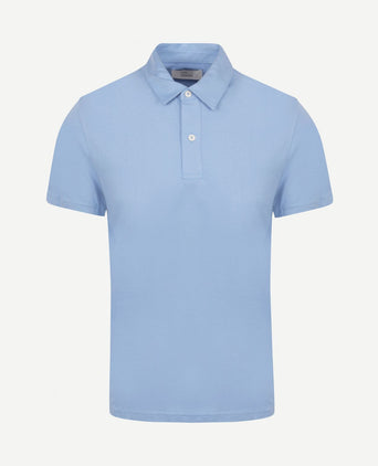 The James poloshirt mid blauw