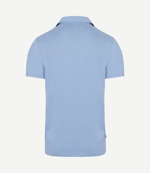 The James poloshirt mid blauw
