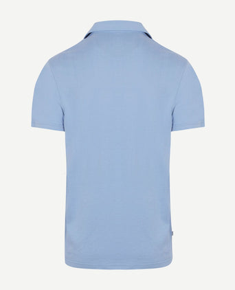 The James poloshirt mid blauw