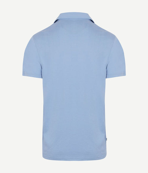King essentials the James poloshirt mid blauw