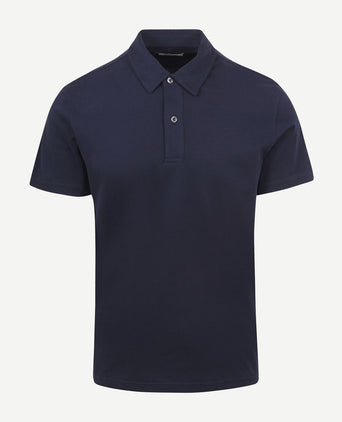 The James poloshirt donkerblauw