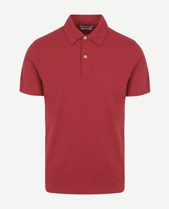 The James poloshirt rood