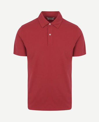 The James poloshirt rood