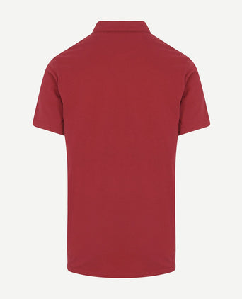 The James poloshirt rood