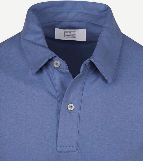 King essentials the James poloshirt royal blauw
