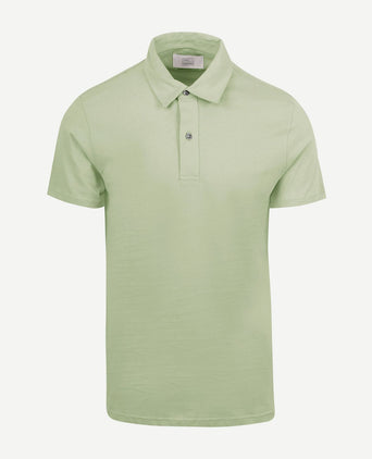 The James poloshirt sage groen
