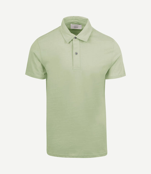The James poloshirt sage groen