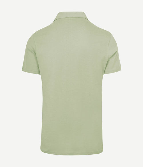 King essentials the James poloshirt sage groen