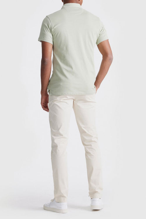 The James poloshirt sage groen