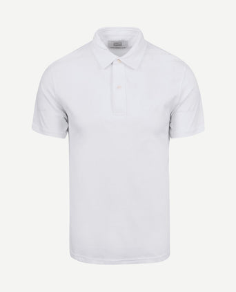 The James poloshirt wit