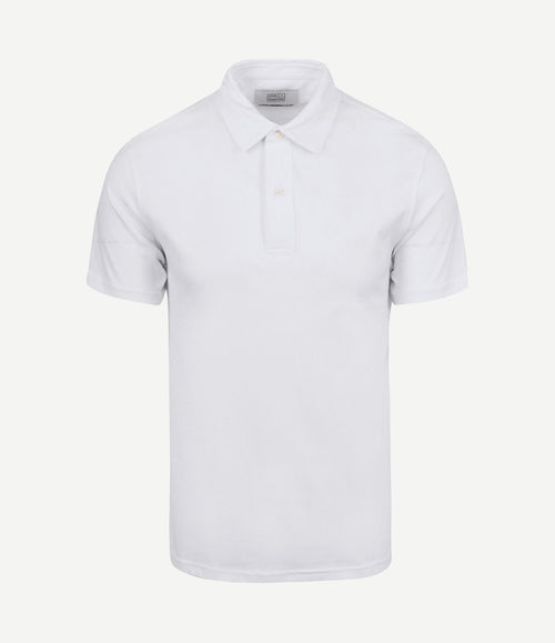 The James poloshirt wit