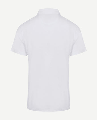 The James poloshirt wit