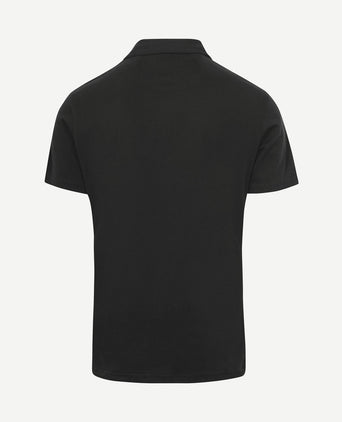 The James poloshirt zwart