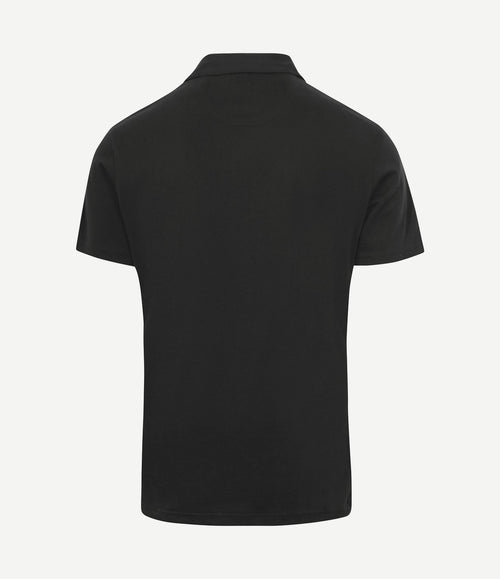The James poloshirt zwart
