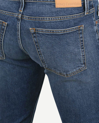 King essentials the jason jeans mid blauw | Slim-fit