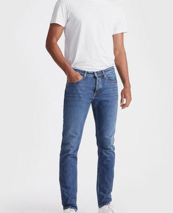 King essentials the jason jeans mid blauw | Slim-fit