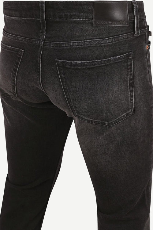 King essentials the jason jeans zwart | Slim-fit