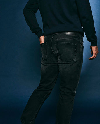 King essentials the jason jeans zwart | Slim-fit
