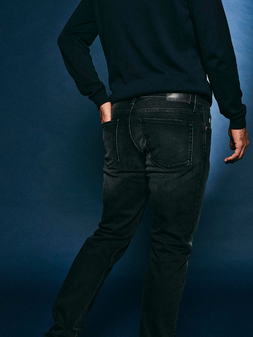 King essentials the jason jeans zwart | Slim-fit