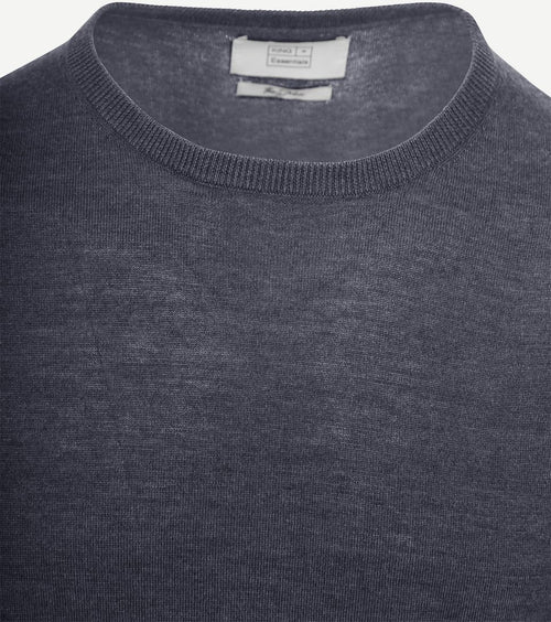 King essentials the john pullover merino antraciet | Regular-fit