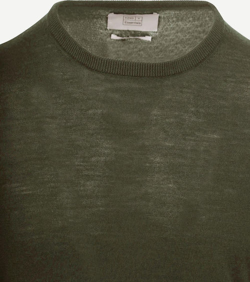 The john pullover merino army groen