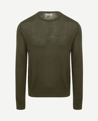 The john pullover merino army groen