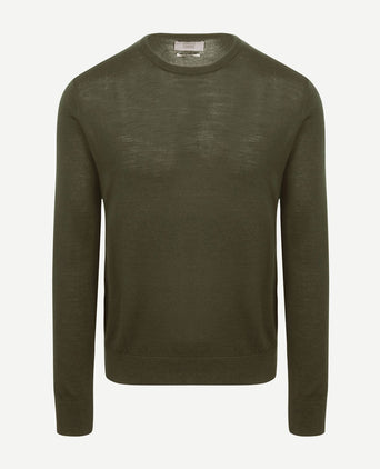 The john pullover merino army groen