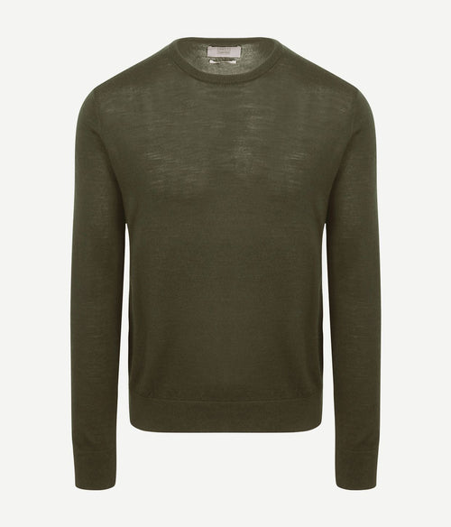 The john pullover merino army groen
