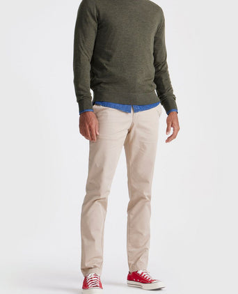 King essentials the john pullover merino army groen | Regular-fit