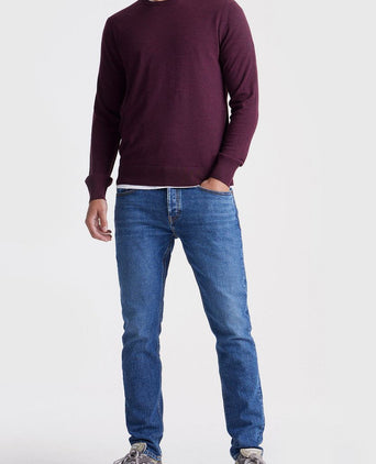 King essentials the john pullover merino burgundy | Regular-fit
