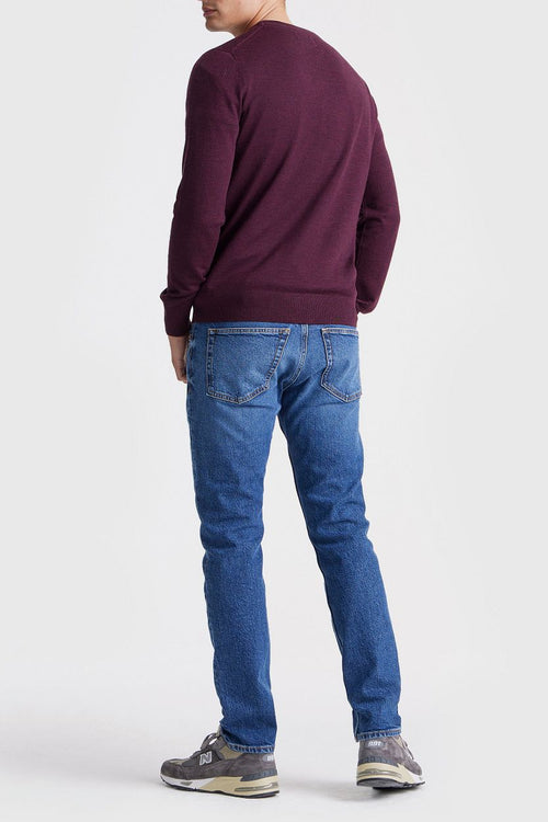 King essentials the john pullover merino burgundy | Regular-fit