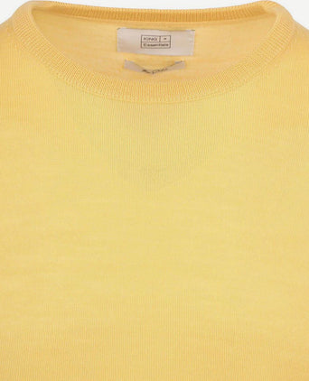 King essentials the john pullover merino geel | Regular-fit