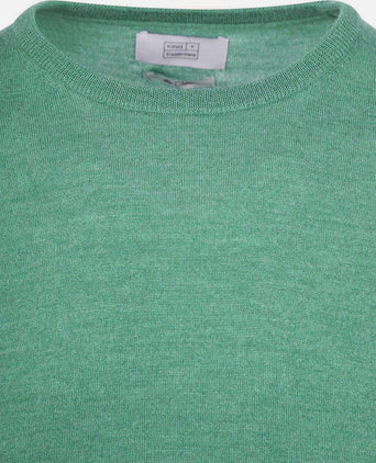 King essentials the john pullover merino groen | Regular-fit