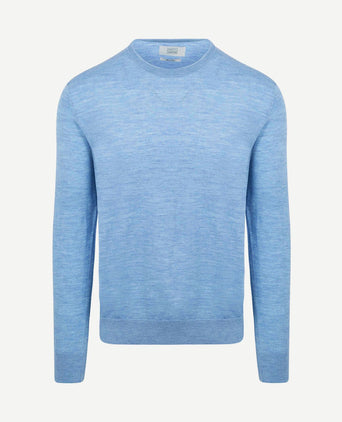 The john pullover merino lichtblauw