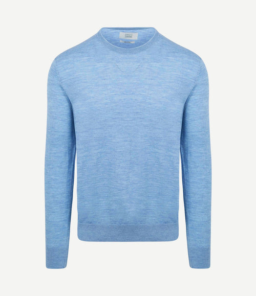 The john pullover merino lichtblauw