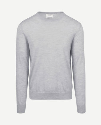 The john pullover merino lichtgrijs