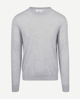 The john pullover merino lichtgrijs