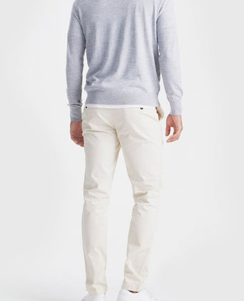 The john pullover merino lichtgrijs