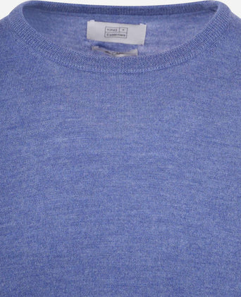 King essentials the john pullover merino mid blauw | Regular-fit