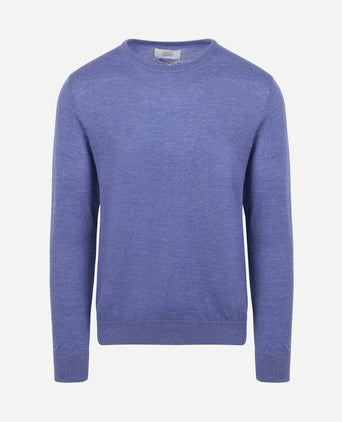 The john pullover merino mid blauw