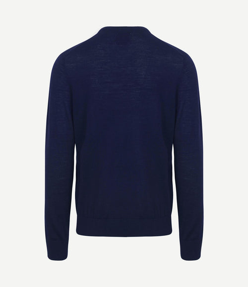 The john pullover merino donkerblauw