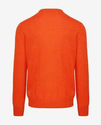 King essentials the john pullover merino oranje | Regular-fit