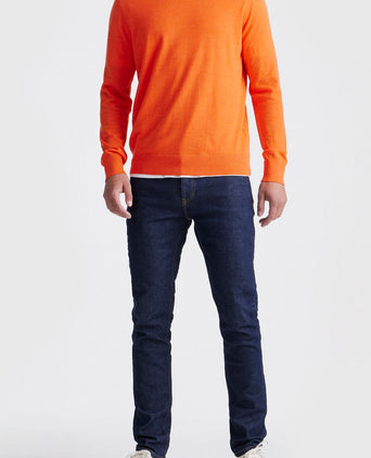 King essentials the john pullover merino oranje | Regular-fit