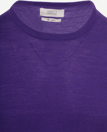 King essentials the john pullover merino paars | Regular-fit