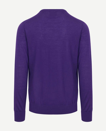 King essentials the john pullover merino paars | Regular-fit