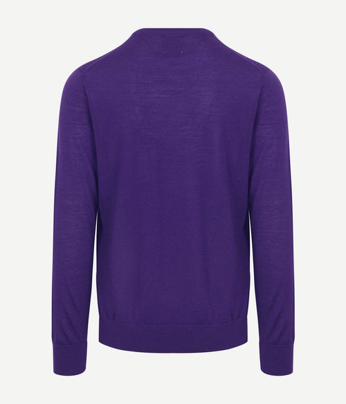 King essentials the john pullover merino paars | Regular-fit