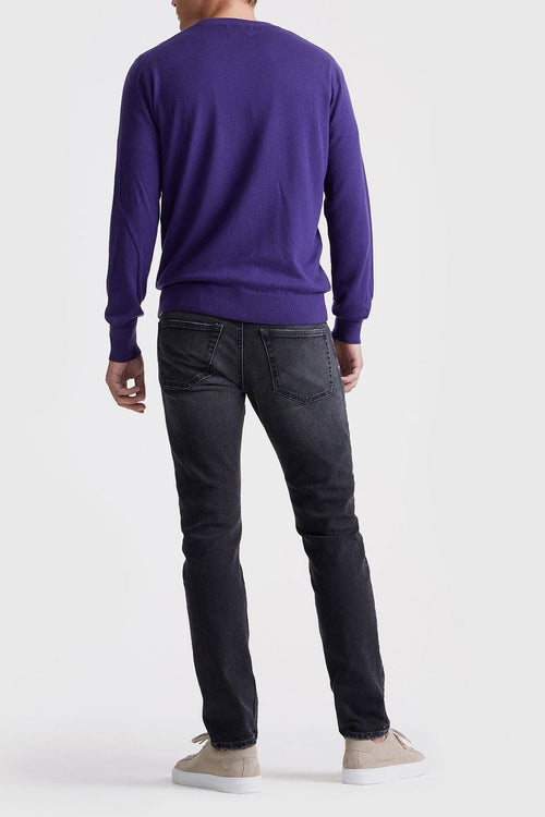 King essentials the john pullover merino paars | Regular-fit