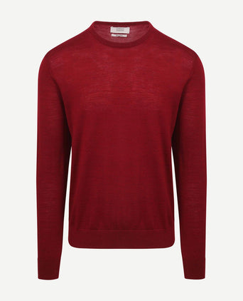 King essentials the john pullover merino rood | Regular-fit